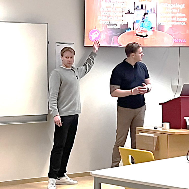 Haukur Brynjarsson (tv) og Skúli Bragi Geirdal (th). Mynd: Arnrún Halla Arnórsdóttir