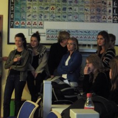 Áhorfendur að efnafræðibrellum