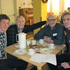 Marteinn og Frímann á góðri stundu í Hlíð