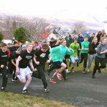 Mynd frá Brunnárhlaupi í fyrra