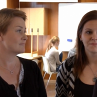 Harpa og Anna Eyfjörð í sjónvarpinu