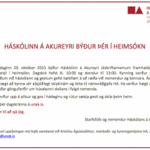 Fjórði bekkur í kynningu i HA