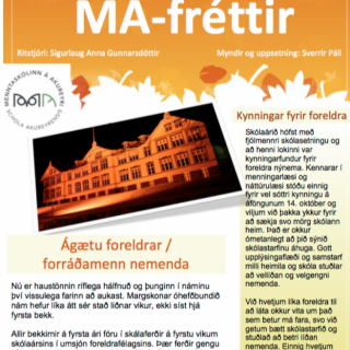 MA fréttir haustönn 2015