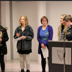 Frá afhendingu verðlauna í Ungskáld 2015