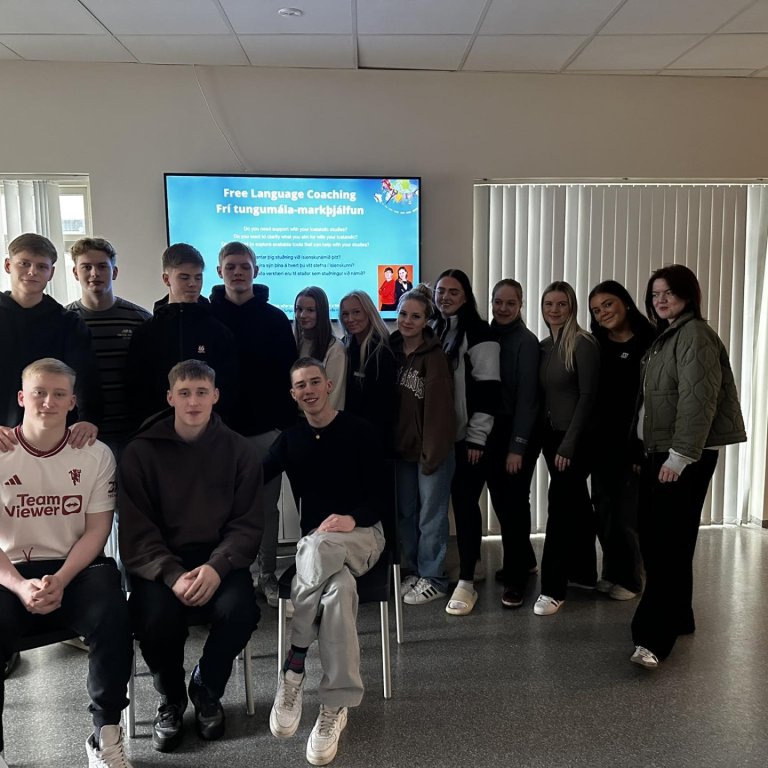 MA-ingarnir sem tóku þátt í Gefum íslensku séns 
- nemendur úr 3.G og 3.T -