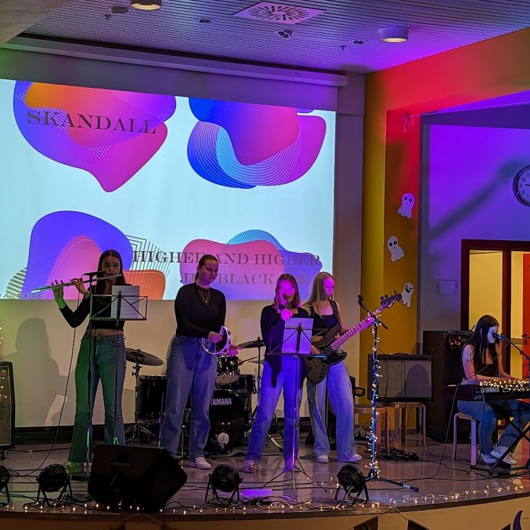 Hljómsveitin Skandall bar sigur úr býtum. 
Mynd: Karl Frímannsson.