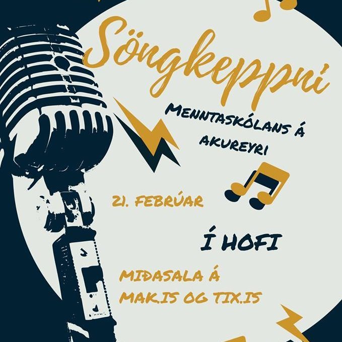 Gleðin tekur völd í Söngkeppni Menntaskólans á Akureyri þann 21. febrúar