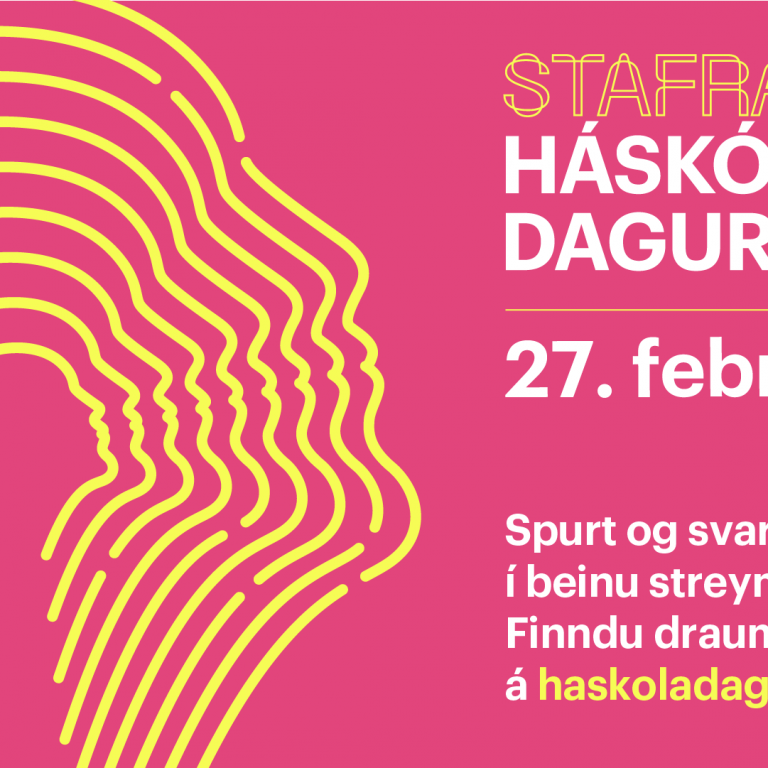 Háskóladagurinn er á netinu á laugardaginn