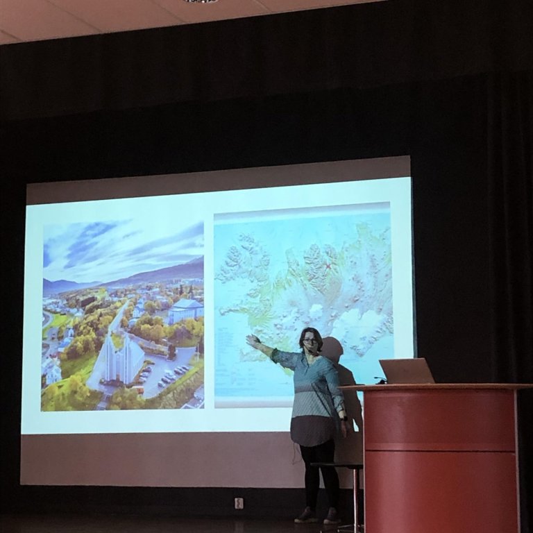 Hafdís Inga segir frá Íslandi í Norrköping