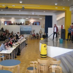 Brynja, Hlöðver, Úlfur og Þrúður kynna sitt tæki