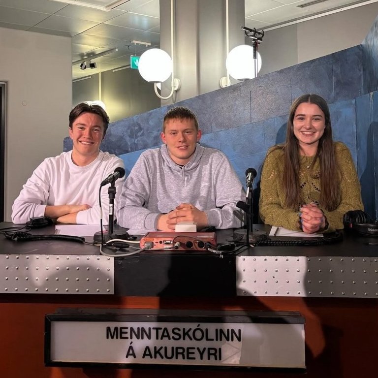 Frá vinstri: Kjartan Valur, Árni Stefán og Sólveig Erla