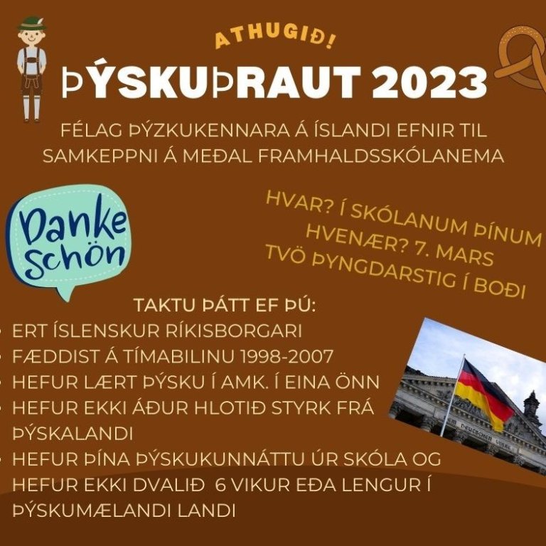 Viltu taka þátt í þýskuþraut?