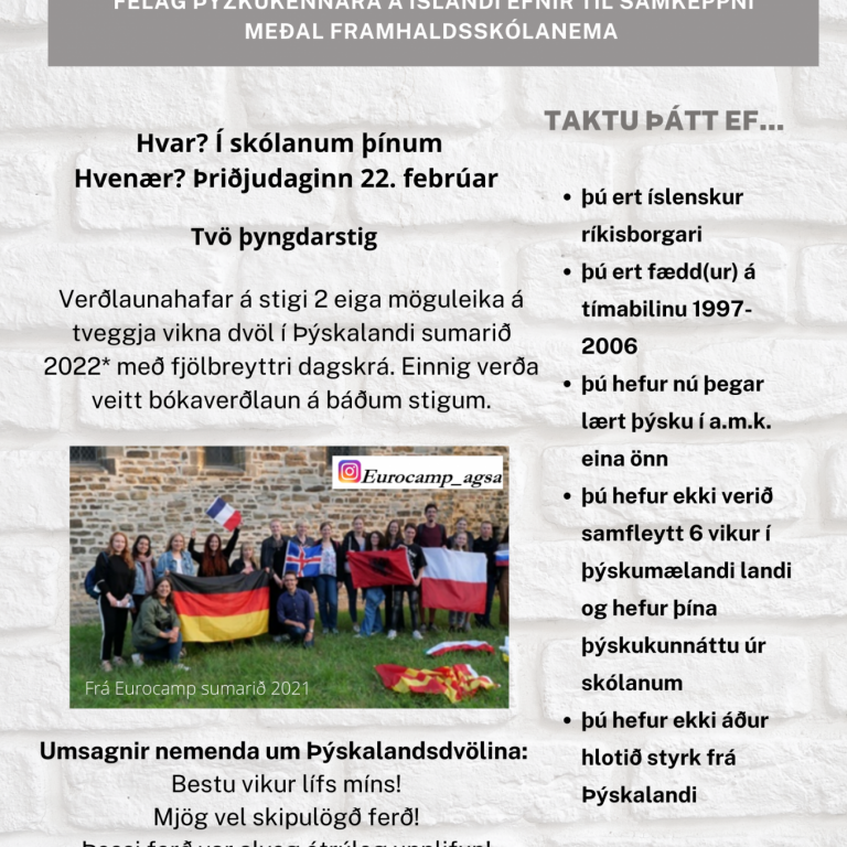 Þýskuþrautin 2022