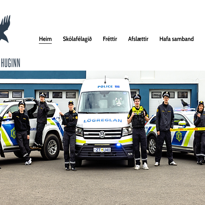 Skjáskot af forsíðu huginnma.is
