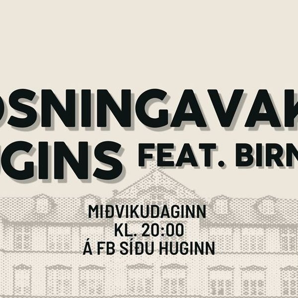 Hægt verður að fylgjast með úrslitum kosninganna í beinu streymi á fésbókarsíðu Hugins. Skjáskot.