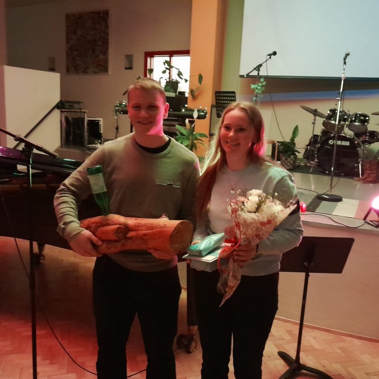 Eysteinn Ísar og Lilja Gull Ólafsbörn. Unnar Vilhjálmsson tók myndina.