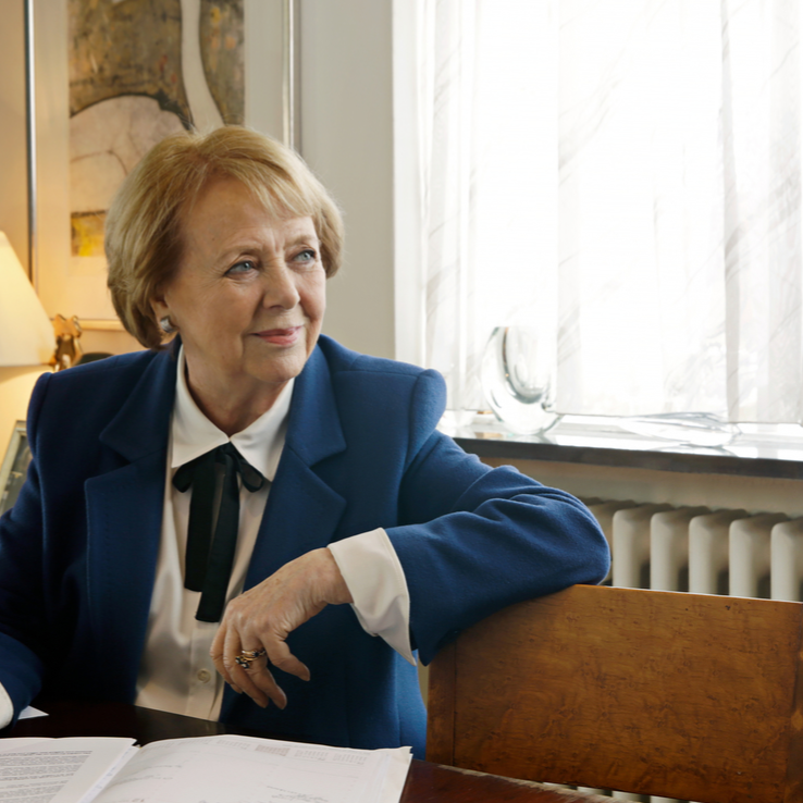 Vigdís Finnbogadóttir. Mynd fengin af vef Stofnunar Vigdísar Finnbogadóttur.